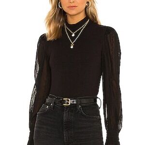 Heartloom Elegant Black Long Sleeve Calvin Top